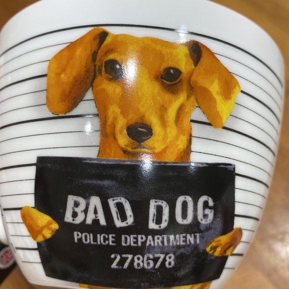 NWT.  Portobello by Design, 16oz., bone china “Doxie” mug. - Picture 3 of 9